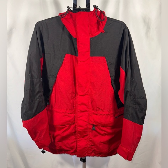 American Eagle Outfitters Black and Red Performance Rugged Winter Jacket XS - Picture 2 of 9